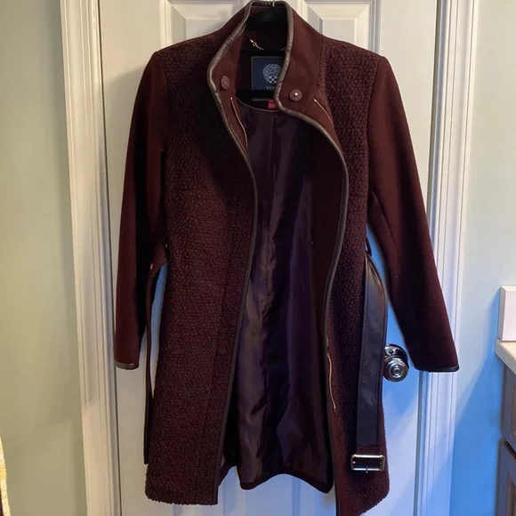 Vince Camuto Belted Wool Trenchcoat - Picture 14 of 15